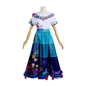 Encanto Mirabel Dress Halloween Carnival Suit Comic-con Party Coldplay Costume